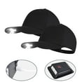 thumbnail image 2 of 2WIN2BUY 2 Packs Hat with Light Built In,Rechargeable LED Hat for Men Women,Baseball Cap with Headlight for Outdoor Fishing Running,Black, 2 of 11
