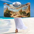 thumbnail image 5 of Picia Surreal Desert Eye Landscape Print Silver Fox Velvet Beach Towel,Quick-Dry Beach Towel,Lightweight Travel Towel,Portable Beach Towels, 5 of 6