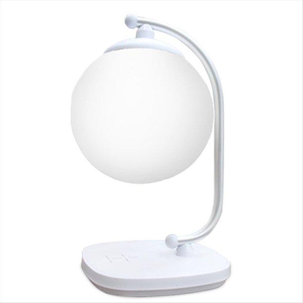 Lámpara de Luna con Carga Inalámbrica para Proteger los Ojos, Útil Luz LED de Lectura para Escritorio, Diseño de Decoración del Hogar.