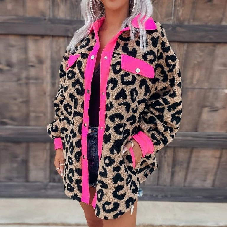 Sexy Leopard Print Woolen Women's Coat Sexy Leopard Print Woolen Women's Coat