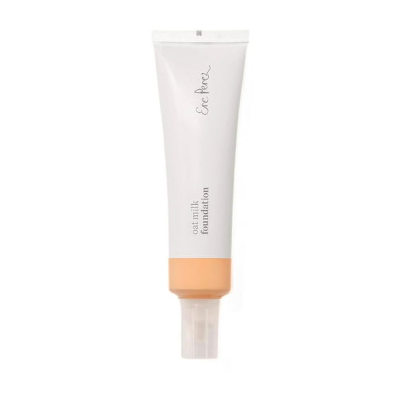 Ere Perez - Natural Oat Milk Liquid Foundation | Breathable, Buildable, Med-Full Coverage, Dewy | Peach Extract, Vitamin E | Vegan, Cruelty-Free, Clean Beauty (Malt | li