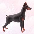 thumbnail image 4 of Milisten Figurine de Chien Statique Réaliste Modèle Domberman Statue Animal pour Bureau (Marron), 4 of 5