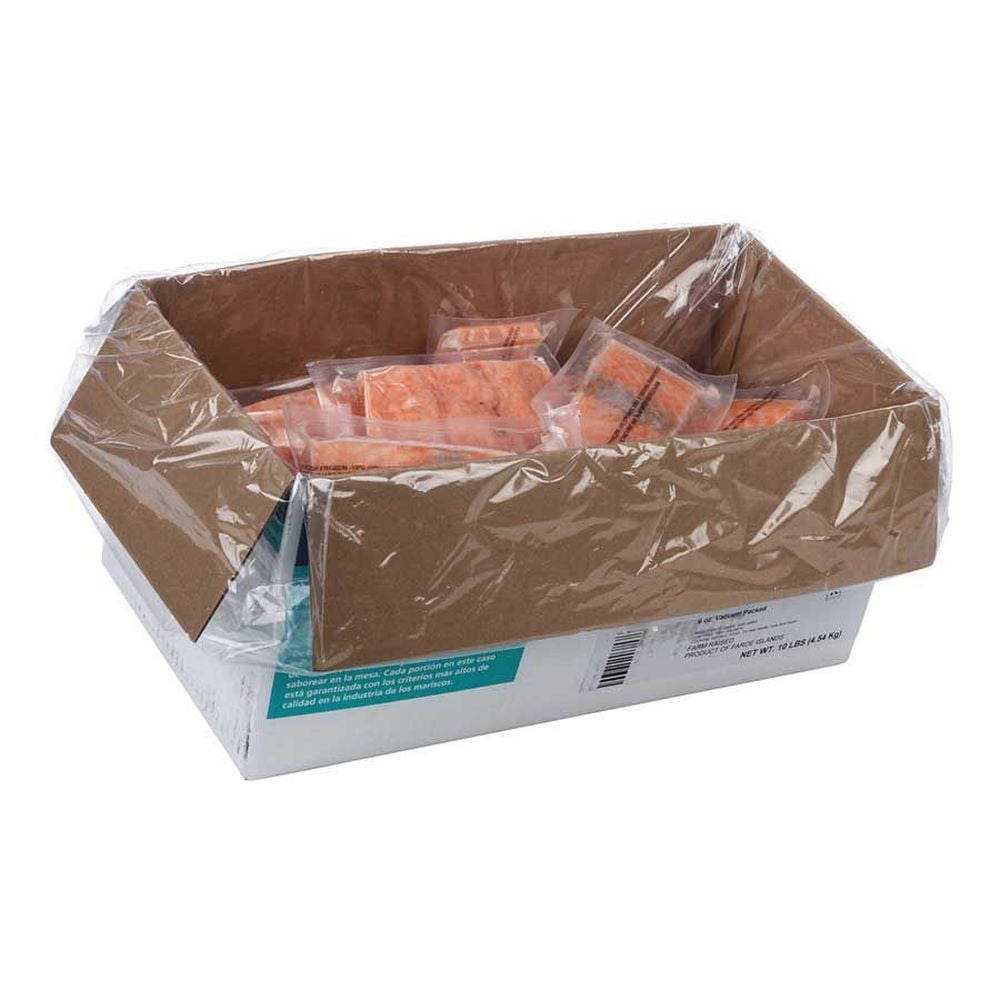 High Liner Foods Individually Quick Frozen Skinless Boned Faroe Island Salmon Portions, 6 Ounce -- 26 per Case.