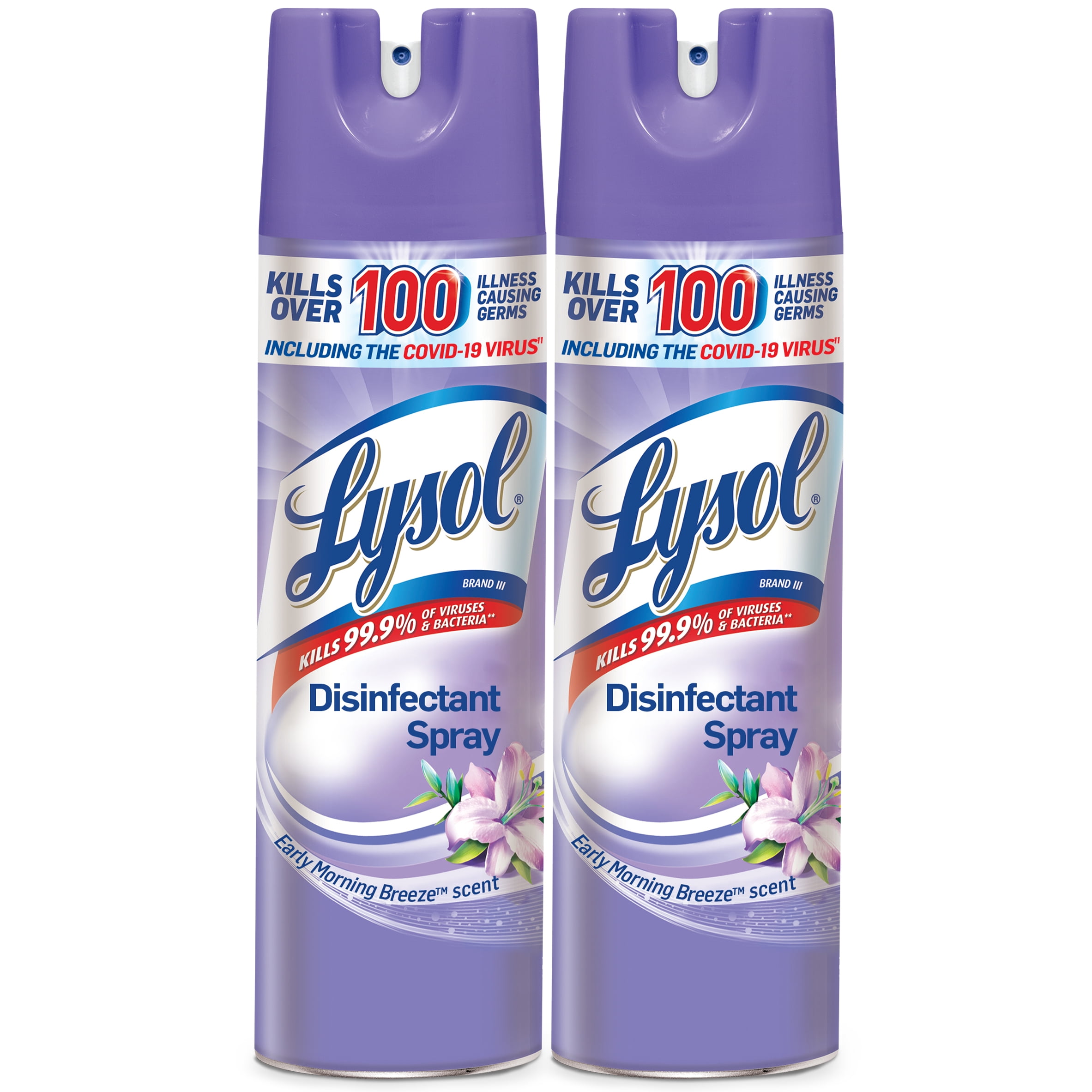 Vooruitgaan reactie is meer dan LYSOL® Disinfectant Spray - Early Morning Breeze® 4/(2x19) oz. - Walmart.com