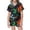 Black, variant on Weebloom Halloween Toddler Girls' Pajama Sets Cute Pumpkin Pajamas Set Soft Printed Kids Short Sleeve Button Down Shirt And Shorts Sleepwear Nightwear Pjs Loungewear Dark Gray 4-5 Years