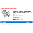 thumbnail image 2 of Spark Plug Wire Set - Compatible with 1998 - 2002 Mercedes-Benz E430 4.3L V8 1999 2000 2001, 2 of 2