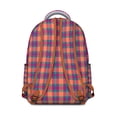 thumbnail image 2 of Colorful Checkered Backpack Plaid and Geometric Pattern School Bag Unique Travel Bag for Student and Student, 2 of 6