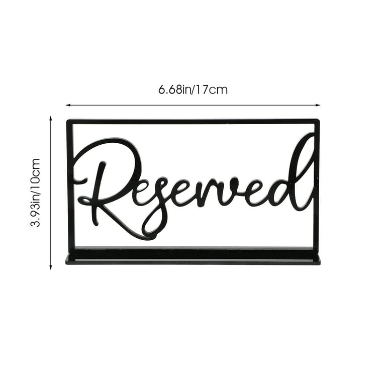 6 pcs Acrylic Reserved Signs Party Reserved Table Signs Reserved Seats Signs for Restaurant - Walmart.com 6-pcs-acrylic-reserved-signs-party-reserved-table-signs-reserved-seats-signs-for-restaurant-walmart-com