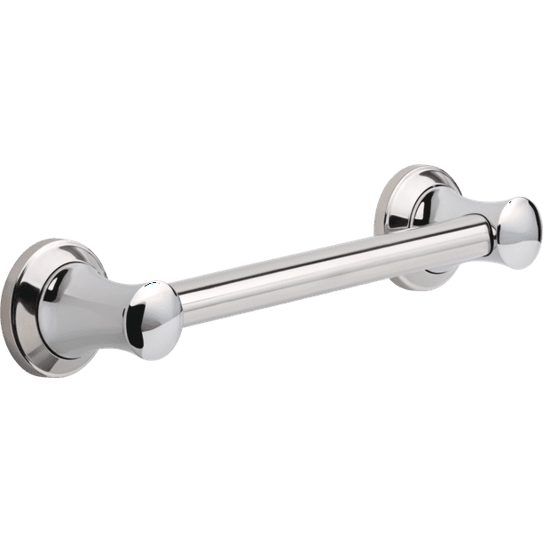 Delta 41712 12" Transitional Decorative ADA Grab Bar, Chrome