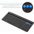 thumbnail image 2 of Wireless Bluetooth Keyboard for Windows, iOS, Android, Computer, Laptop, Smartphone - Multi-Functional with Built-in Cradle, 2 of 4