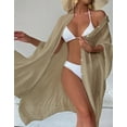 thumbnail image 2 of Swimsuit Cover Up for Women Plus Size Button Up Shirts Chiffon Kimono Cardigan Casual Beach Cover Ups Shermie, 2 of 6