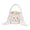 White, variant on Yardvibe Cute Bunny Easter Basket with Plush Ears, Fluffy Easter Egg Hunt Bag Soft Fabric, Easter Baskets for Egg Hunt, Candy & Gift Storage, Dark gray