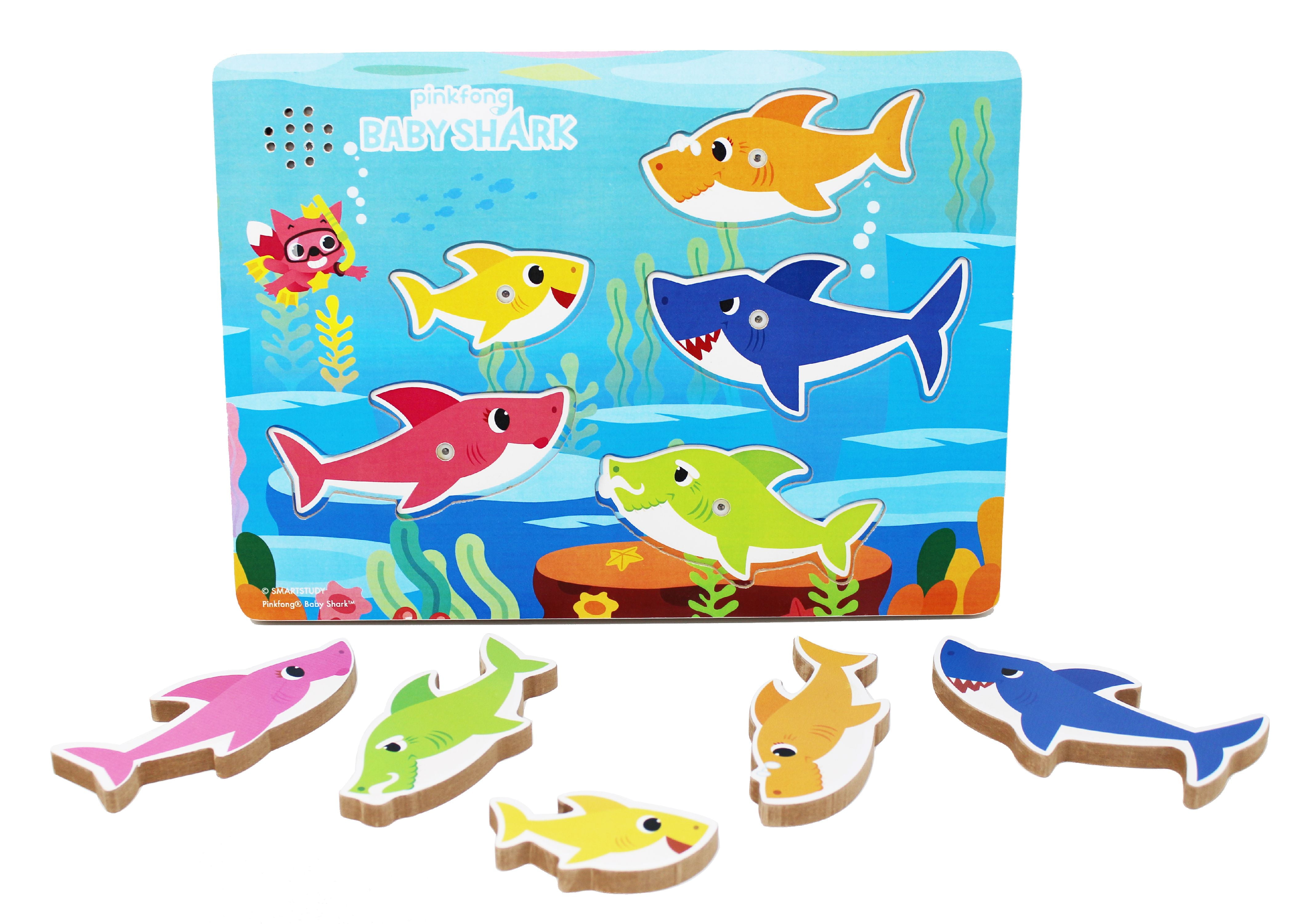 baby shark wooden puzzle walmart