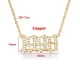 thumbnail image 4 of Collar con colgante de letra de cristal para mujer, Gargantilla de circón, cadena de año de nacimiento, inicial, regalo de joyería, 1996, 1997, 4 of 4