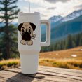 thumbnail image 4 of Funny Pug Puppy Dog Cartoon, 40oz Tumbler, 4 of 7