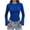 Blue, variant on Flare Long Sleeve Ribbed Knit Tops for Women Lightweight Soft Crew Neck Solid Color Blouses Slim Dressy Casual Fall Winter Base Layer Shirts XXL