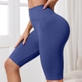 thumbnail image 3 of Arlun 3D Anti Cellulite Leggings with Pockets Slim Move Cellulite High Waisted Workout Shorts for Women Push-Up Sculpting Tummy Control Yoga Fitness Pants Navy XL, 3 of 5
