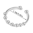 thumbnail image 3 of Customizable Stainless Steel Stress Ring Adjustable Pressure Rotating Bead for Relaxation & Fidgeting, 3 of 5