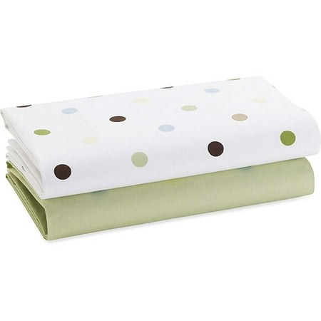 Child of Mine - Set of 2 Crib Sheets, Green