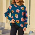thumbnail image 2 of Bovemsi Sweaters for Women Cozy Women's Autumn And Winter Knitted Long Sleeved Sweater Warm Comfortable Top Casual Fashion Fall Sweaters, 2 of 9