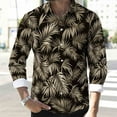 thumbnail image 6 of Yusimy Men's Long Sleeve Hawaiian Shirt Collared Shirt Button-Down Shirt Vacation Shirt Print Long Sleeve Tropical Vacation Style, 6 of 8