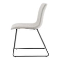 thumbnail image 5 of NPD Furniture Bruce Fabric Dining Side Chair in Pebbled Cream (Set of 2), 5 of 12