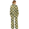 thumbnail image 6 of Renewold St. Patrick's Day Sweatsuits for Women Set Sweatshirts and Wide Leg Pants Tracksuit 2 Piece Outfits Womens Holiday Outfits Jogging Suit, Green Four Leaf Clover Checkered Pattern, L, 6 of 7
