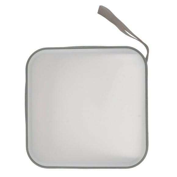 SHISUYAN Étui de Rangement Portable pour CD avec Fermeture Éclair pour 40 Disques Protège de la Poussière et des Rayures Blanc