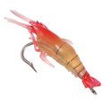 thumbnail image 2 of 10 unids/bolsa PVC suave pesca biónica camarón gambas señuelo cebo aparejo (marrón), 2 of 4
