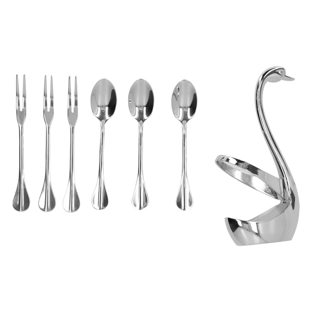 Elegante soporte de almacenamiento de vajilla, estante de acero inoxidable, tenedor, cuchara, juego de vajilla de cocina