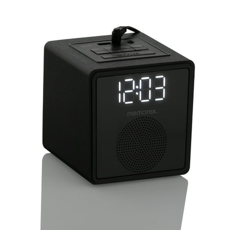 Memorex MX-CR30 | Bluetooth Digital FM Clock Radio | USB Charging Port | Dual Alarm | Snooze & Sleep Timer | 0.9 LED Display
