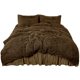 thumbnail image 1 of Fluffy Duvet Cover Sets, Faux Fur Bedding Set, Plush Shaggy Quilt Cover, Zipper Close&Ties, 4 Pieces 1 Duvet Cover (No Duvet&Pillow Insert) +1 Bed Skirt+2 Pillowcases Queen Brown Unique Bargains Juego de Edredón Funda, 1 of 6