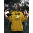 thumbnail image 2 of Boo-Tiful Funny Halloween Quote Hoodie Women -Image by Shutterstock, Female 4X-Large, 2 of 4