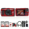 thumbnail image 1 of OM SYSTEM Tough TG-7 Digital Camera (Red) (V110030RU000) Bundle Including: 2x 128 GB Memory Card, Rechargeable Battery, Battery Charger, HDMI Cable, Card Reader, Hand Strap, Cap Keeper, Cleaning Kit, 1 of 7