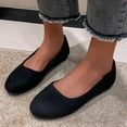 thumbnail image 2 of NOKIO Women'S Suede Loafers Women'S Flat Footwear Ladies Summer Fashion Shallow Mouth Solid Colour Soft Comfortable Flat Heel Round Head Lightweight Single Shoes Casual Shoes, 2 of 6