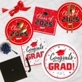 thumbnail image 4 of Graduation Party Supplies Kit Serves 50 - Graduation Party Red and Blue Class of 2025 Tableware Disposable Dinner Plates Dessert Plates and Napkins for Congrats Grad Party Decorations, 4 of 10