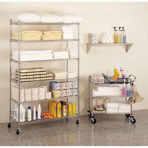 Seville Classics 6-Shelf Wire Shelving System