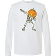 thumbnail image 3 of Inktastic Halloween Dabbing Great Pumpkin Skeleton Long Sleeve T-Shirt, 3 of 5