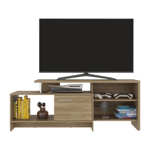 Mesa para TV Eva con capacidad para TV de 49" Color Fresno Europeo Virtual Muebles