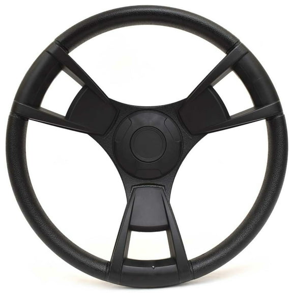 Gussi Marine Boat Steering Wheel 001994 | 13 1/2 Inch Black Plastic