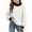 White #126, variant on Kids' Sweatshirt Contrast Trim Mock Neck Long Sleeve Casual Pullover Basic Comfortable Solid Color Fall Top