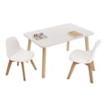 thumbnail image 1 of Mesa Rectangular Duduk 2 Sillas Frankfurt melamina blanca, 1 of 2