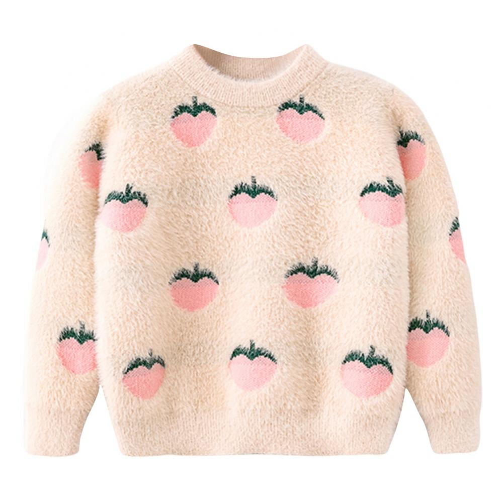 Baby Girl Fruit Print Knitwear Sweater 