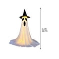 thumbnail image 4 of Costeam Halloween Decorations Outdoor,Cute Halloween Decorations Indoor,Spooky Ghost Halloween Decor with Witch Hat,Scary Ghosts Decor with String Lights for Front Porche Yard Garden, 4 of 8