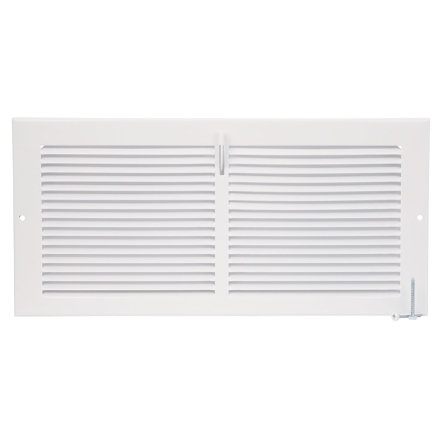 Imperial RG0606 White Metal Sidewall Register - 14inch x 6inch Duct Opening