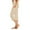 Light Yellow, variant on OSOLU Capri Pants For Women High Waist Workout Yoga Pants With Pockets Leggings Crop Straight Workout Stretchy Running Tummy Control Joggers Bottoms Light Yellow XL