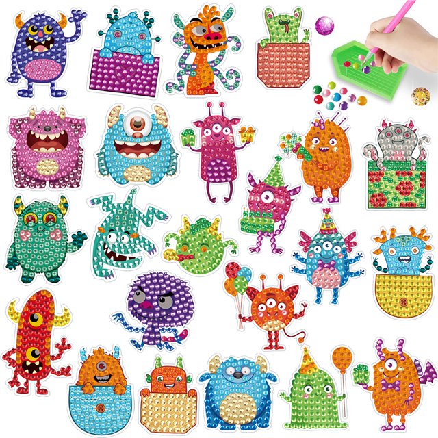 Kits Pintura Diamantes 22/23/24/26/28PCS DIY Creativo para Adultos Principiantes
