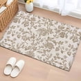 thumbnail image 2 of Farmhouse Khaki Large Area Rugs for Bedroom Living Room, Soft Non Slip Carpet Bedside Rug, Vintage Flower Leaf Botanical Plant Rectangular Floor Cover Kitchen Accent Rug 2'x3' for Dining Room/Office, 2 of 9