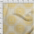 thumbnail image 3 of oneOone Cotton Flex Mustard Yellow Fabric Geometric Sewing Material Print Fabric By The Yard 40 Inch Wide, 3 of 4