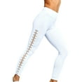 thumbnail image 6 of FASHIONWT Women Lace-Up Eyelet Pants Sexy Punk Slim Leg Skinny Pants, 6 of 6